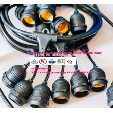 Heavy Duty Cord 18 Steckdosen 21 Glühlampen (3 Ersatz) Vintage wetterfest für Terrasse Backyard Garten Deck Party SLT661